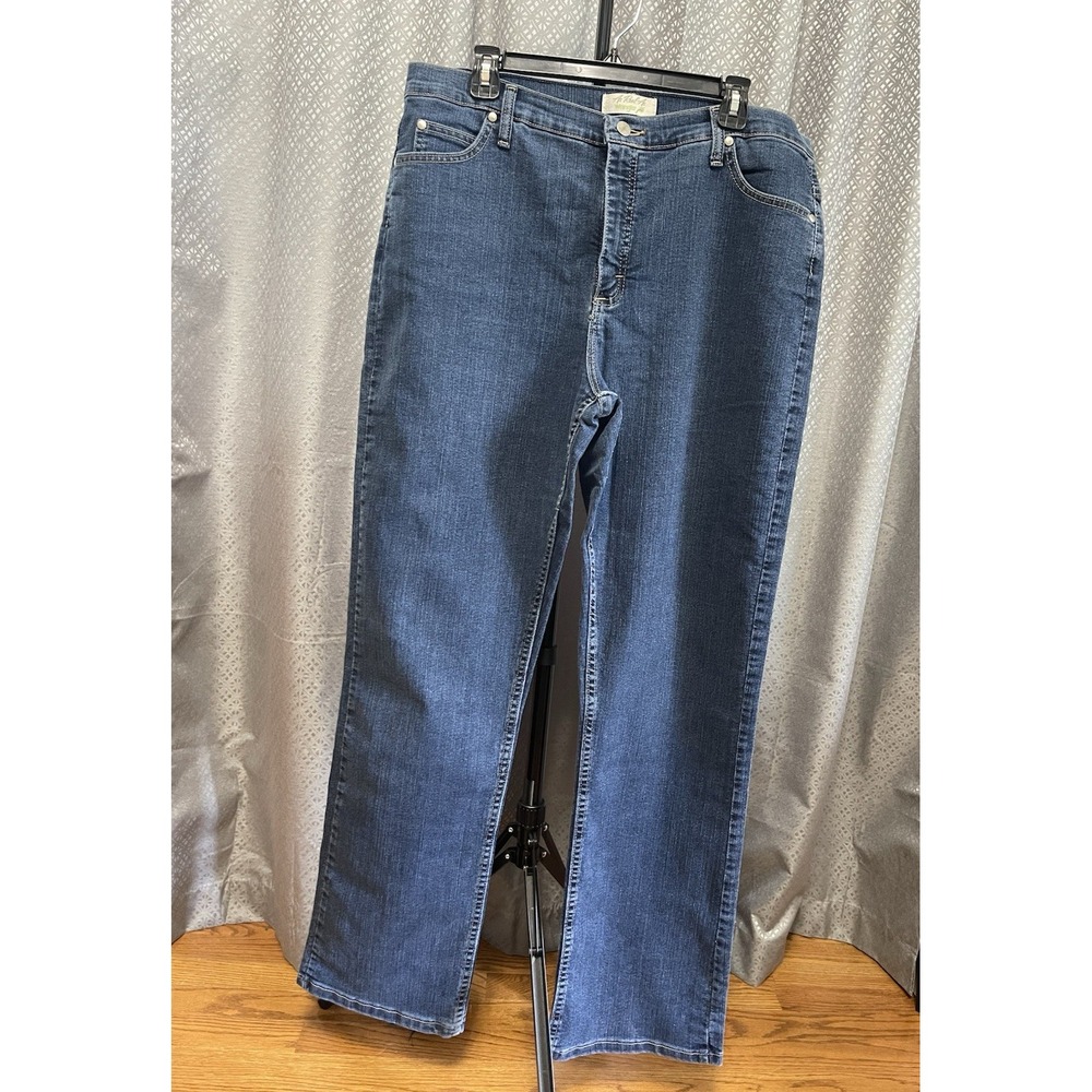 Wrangler Ladies Denim Blue Jeans 15-16x34 WRW83RS Western Cowgirl